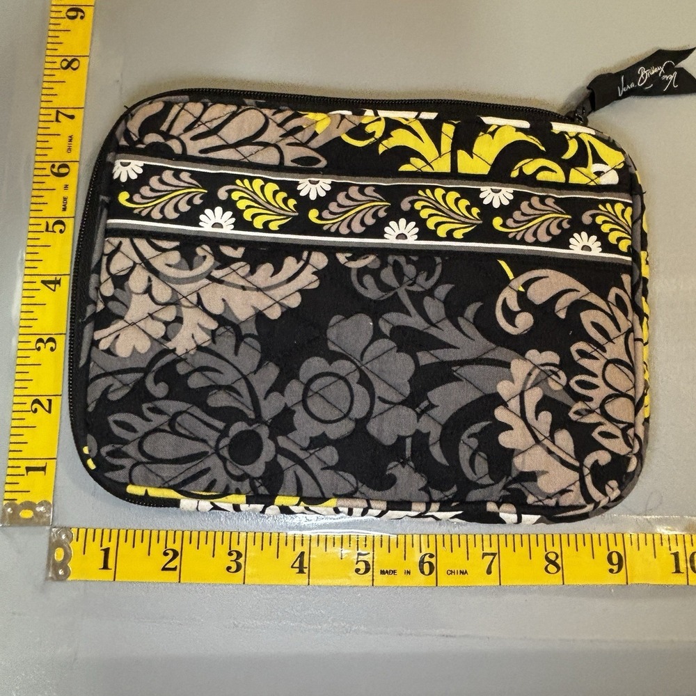 Vera‎ Bradley Tablet Tech Kindle iPad Mini Sleeve Quilted Yellow Black White